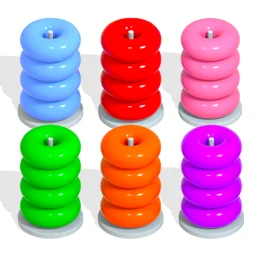 أيقونة Color Hoop : Ring Sort ASMR 3D